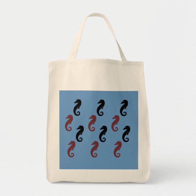 Tote Bag - Sea Horses Tygkasse (Framsidan)