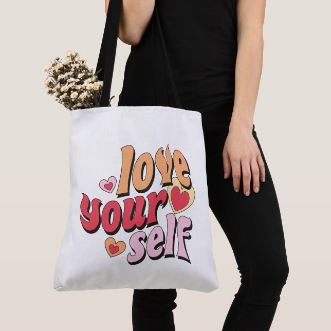 Tote Bag Self Love Tygkasse (Närbild)