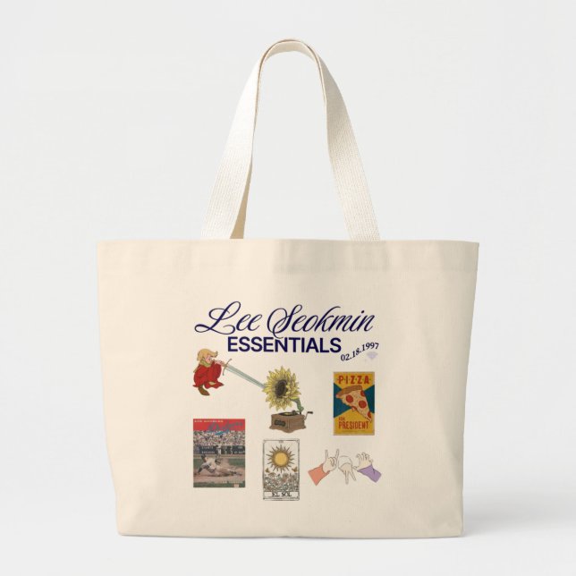 Tote Bag Seventeen DK - Kpop merch Jumbo Tygkasse (Framsidan)