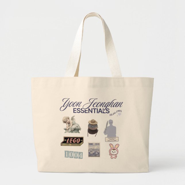 Tote Bag Seventeen Jeonghan - Kpop merch Jumbo Tygkasse (Framsidan)