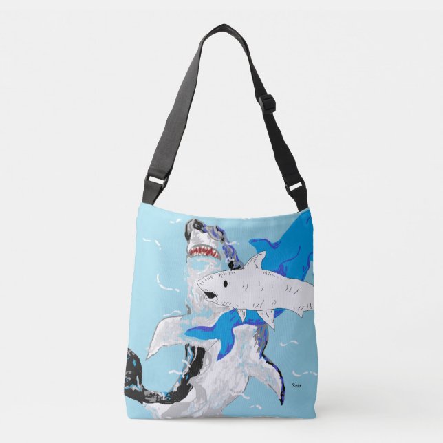 Tote Bag/Sharks Axelväska (Framsida)