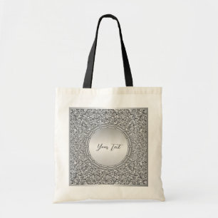 Tote Bag silver Glitter Ram Tygkasse