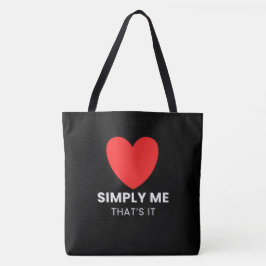 Tote Bag Simply me That’s it Tygkasse