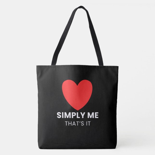 Tote Bag Simply me That’s it Tygkasse (Framsida)