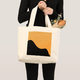 Tote Bag Solnedgång Bergssilhuett gå till väska 