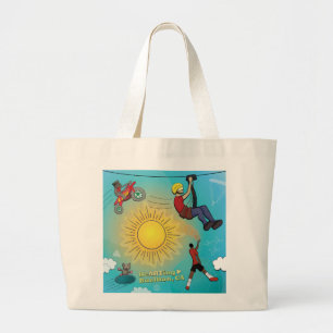 Tote Bag - Sporty Himmel Jumbo Tygkasse