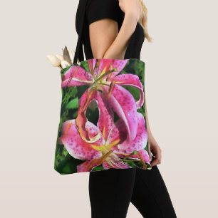 Tote Bag Stargazer Lilis Tygkasse