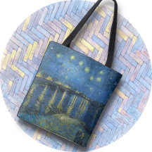 TOTE BAG -"Starry Natt over Rhone" - van Gogh