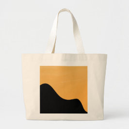 Tote Bag Sunset Mountain silhouette go to bag  Jumbo Tygkasse