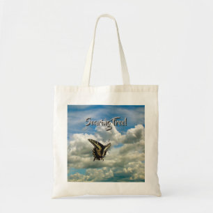 Tote Bag - Svetsfjärilar i moln Tygkasse