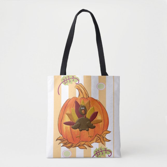 Tote bag tackgivelsedagen tygkasse (Framsida)