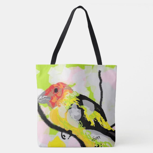 Tote Bag: Tanagers Bird of Oregon Tygkasse (Framsida)