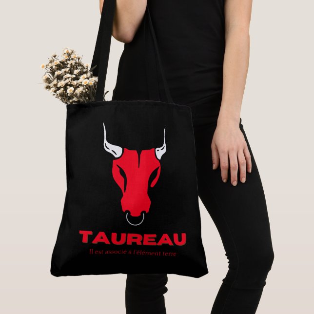 Tote Bag Taureau Tygkasse (Närbild)