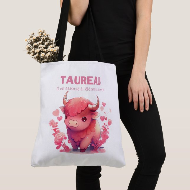 Tote Bag Taureau Tygkasse (Närbild)