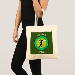 Tote Bag - Tennis Player - Personlig - Lägg till N Tygkasse