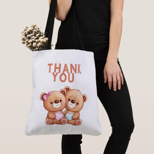 Tote Bag Thank you Tygkasse (Närbild)