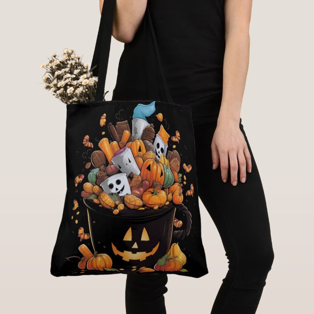 Tote Bag The Tale of the Talking Pumpkin Tygkasse (Närbild)
