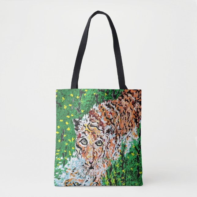Tote Bag Tiger Tygkasse (Framsida)