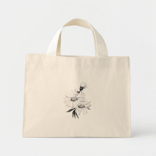 Tote Bag TINY STIL COOLA ECO FLOWER DESIGN Mini Tygkasse