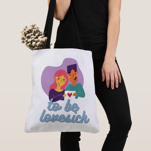 Tote Bag to be lovesick Tygkasse (Närbild)