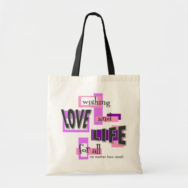 Tote bag to share your pro-life beliefs. tygkasse (Framsidan)