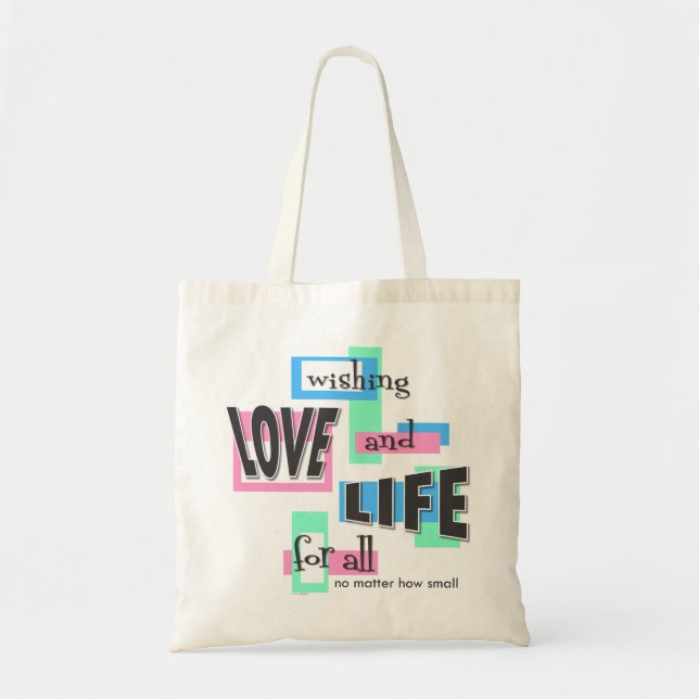 Tote bag to share your pro-life beliefs. tygkasse (Framsidan)