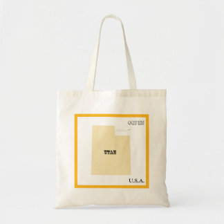 Tote Bag - Utah delstats karta med stad Tygkasse