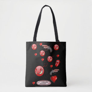Tote bag valentines day kärlek hjärtan tygkasse
