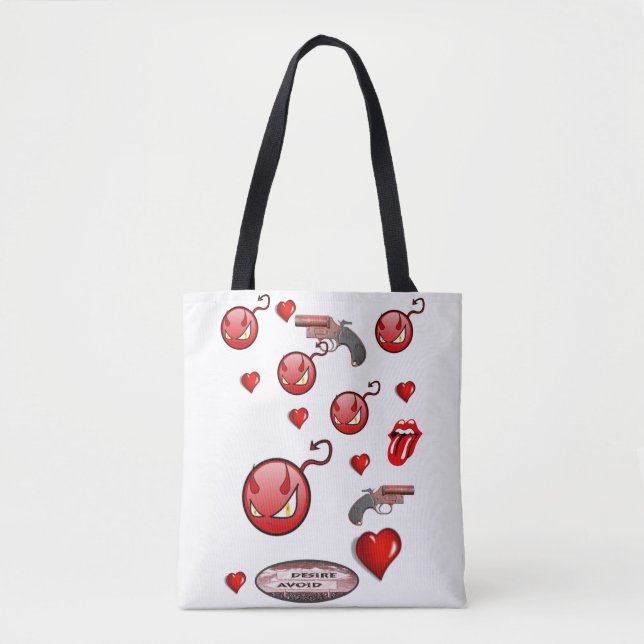 Tote bag valentines day kärlek hjärtan tygkasse (Framsida)