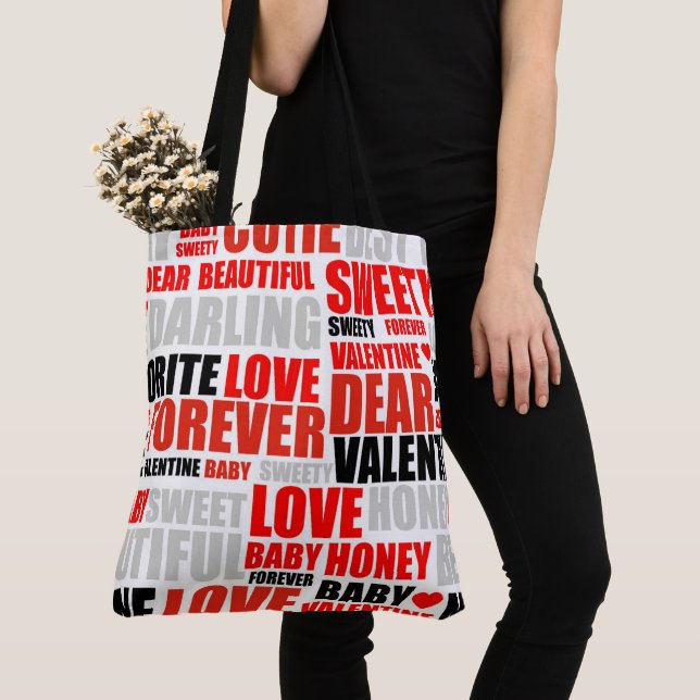 Tote Bag Valentines Day Tygkasse (Närbild)