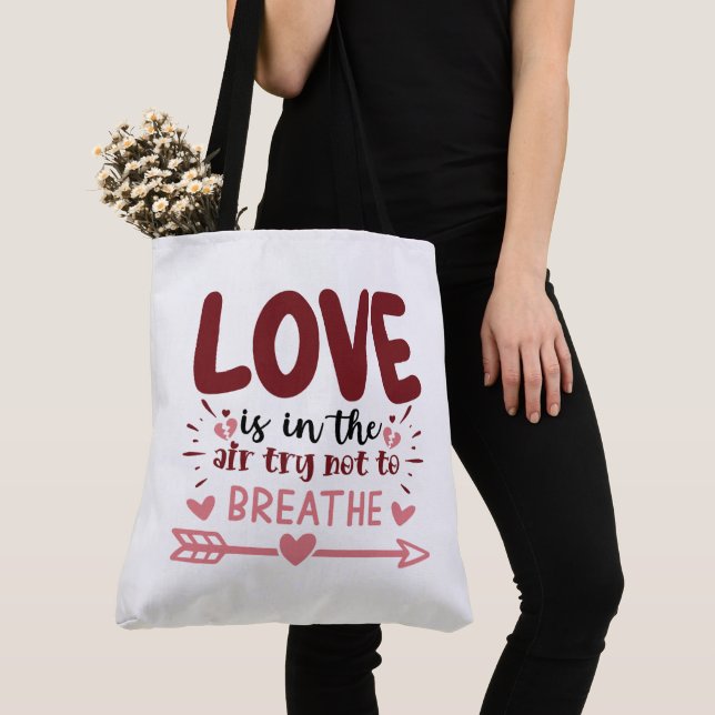 Tote Bag Valentines Day Tygkasse (Närbild)