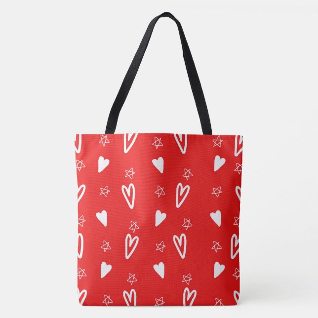 Tote Bag Valentines Day Tygkasse (Framsida)