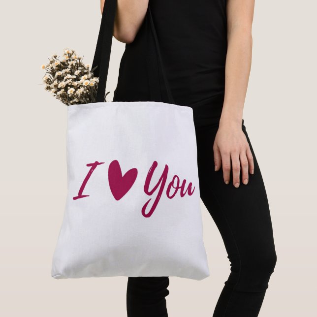 Tote Bag Valentines Day Tygkasse (Närbild)