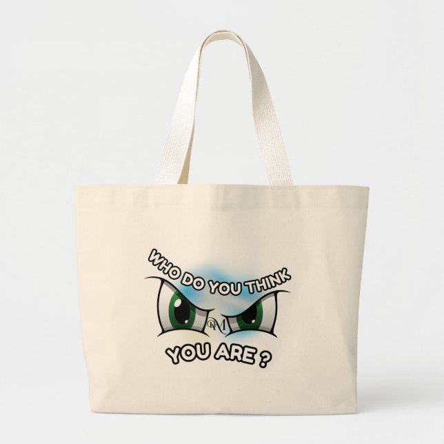 Tote Bag: Vem tror du Jumbo Tygkasse (Framsidan)