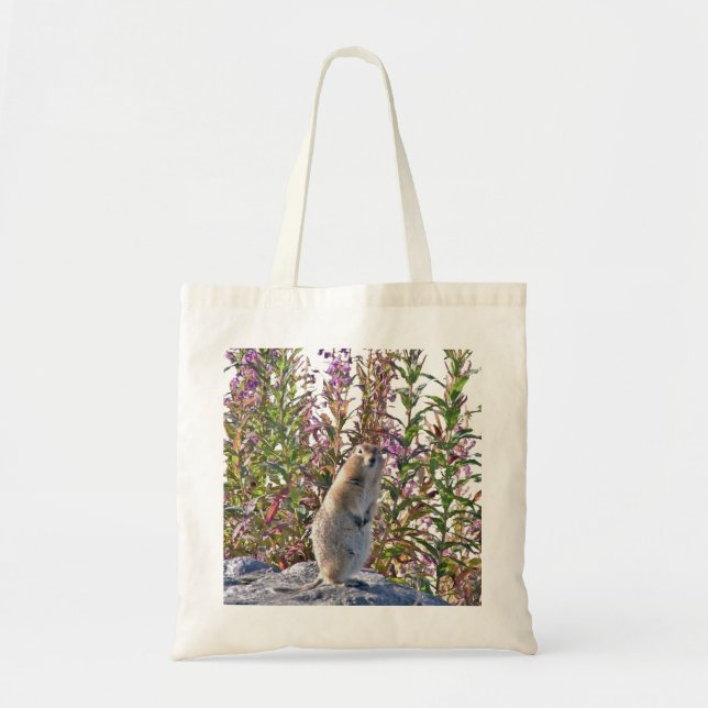 Tote Bag w/prairie hund Tygkasse (Framsidan)