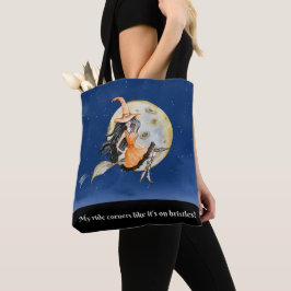 Tote Bag, Witch Sweet Ride Tygkasse