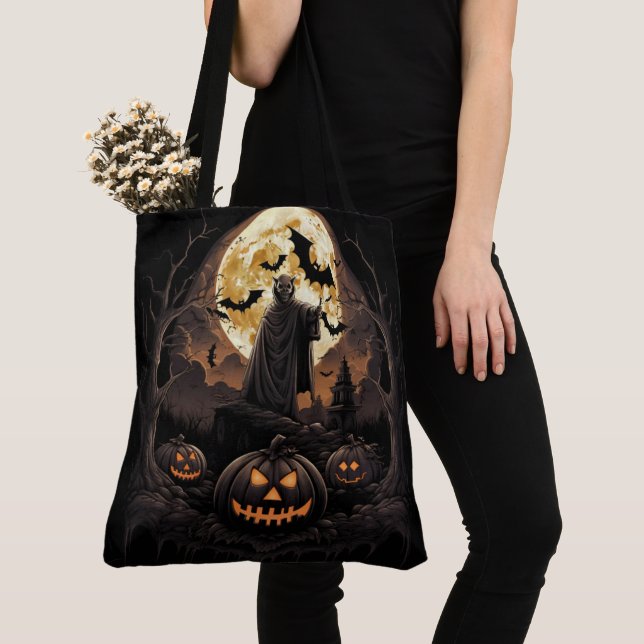 Tote Bag Witches' Night Tygkasse (Närbild)