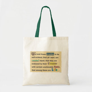 Tote bag with a declaration. tygkasse