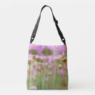 Tote Bag with Random Abstract Flowers Photograph Axelväska