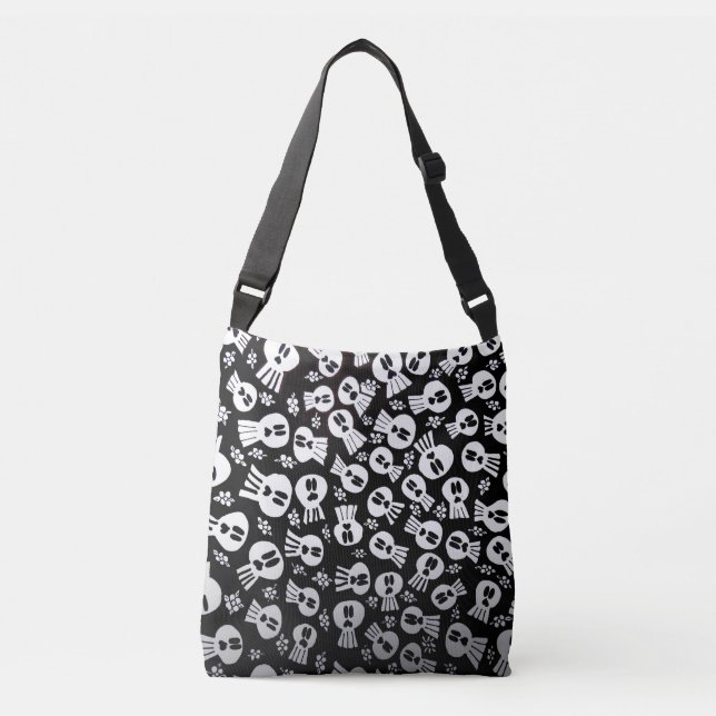 Tote bag with skulls axelväska (Framsida)