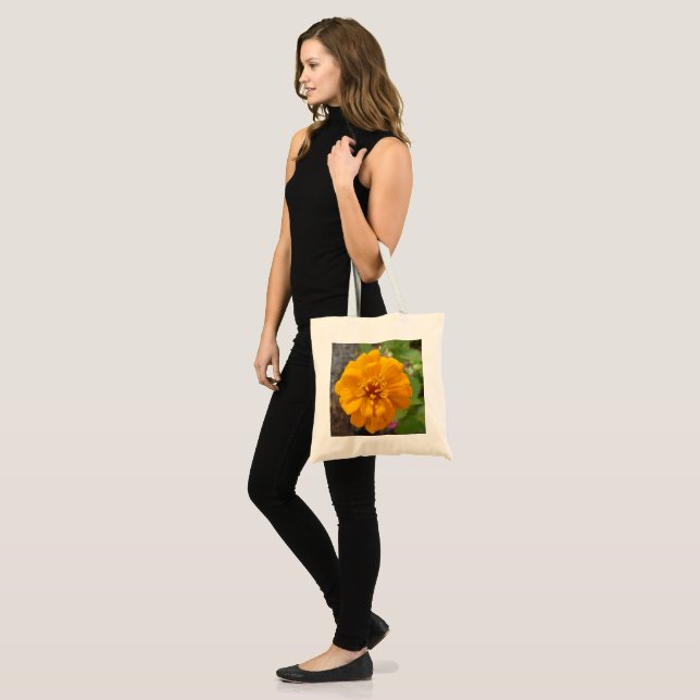 Tote Bag with Zinnia Tygkasse (Fram (modell))