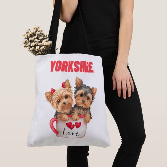 Tote Bag Yorkshire Tygkasse (Närbild)