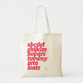 Tote Bag - Zetafonts Keratine Tygkasse