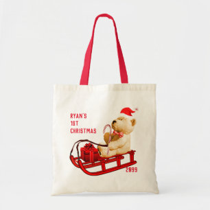 Tote bags 1:a julgranen och Nalle Gift Tygkasse