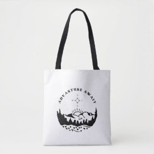 Tote bags Äventyr Await Tygkasse