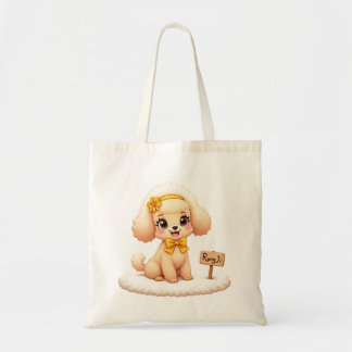 Tote bags (Cute RungJi Pudel) Tygkasse