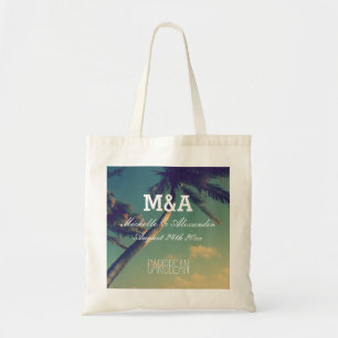 Tote bags för bröllop för strand för tygkasse