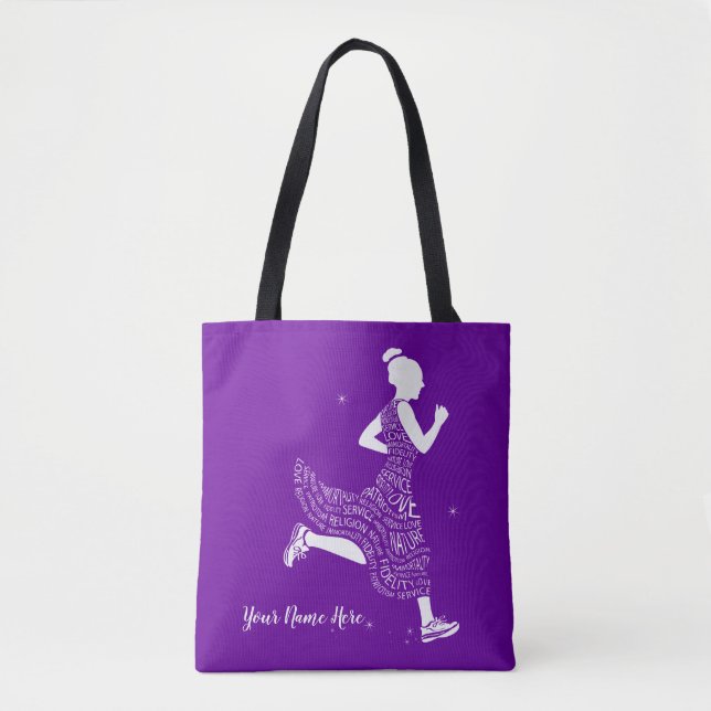 Tote bags för gåvor | för regnbågeflickaenhet tygkasse (Framsida)