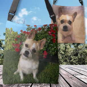 Tote bags för Personlig av 2 FOTOS-Fullt Axelväska