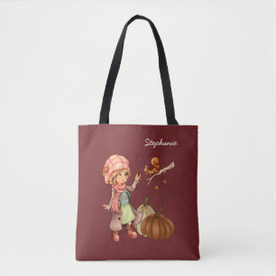 Tote bags för Thanksgivingen Anpassat namn Tygkasse